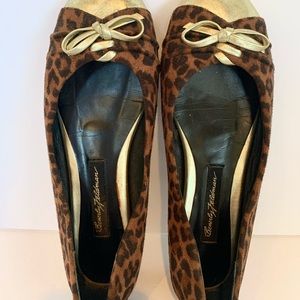 Beverly Sherman leopard ballet flats size 6
